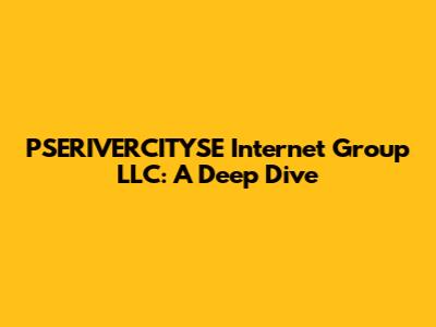 PSERIVERCITYSE Internet Group LLC: A Deep Dive